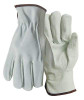 WELLS LAMONT 815-Y0143L GRAIN LEATHER DRIVER GLOVE  SPLIT BACK  L
