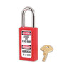 MASTERLOCK 470-411RED 6 PIN TUMBLER PADLOCK KEYED DIFF. SAFETY LOCK