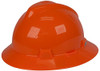 MSA 454-10021292 FLUORESCENT ORANGE V-GARD HAT W/RATCHET SUSPENSI