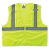 ERGODYNE 150-21059 ECONOMY VEST CLASS II MESH ZIPPER LIME  4XL/5XL