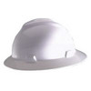MSA 454-454733 WHITE V-GARD SLOTTED HAT