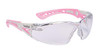 BOLLE SAFETY 286-40254 RUSH + SM/PINK AND WH CLR LENS PLATINUM ANTIFOG