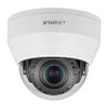 Hanwha (Samsung Security) QND8080R Wisenet Q network indoor dome camera  5MP @ 30fps  motorized vari-focal lens 3.1x (3.2 ~ 10.0mm) (100 ~31 )  triple codec H.265/H.264/MJPEG with Wisestream II  120dB WDR  IR LEDs range 98ft.
