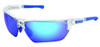 CREWS 135-DM1328B DOMINATOR DM3 CLEAR FRAME  BLUE DMD MIR