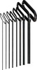 EKLIND TOOL 269-33198 9 T-HANDLE HEX KEY SERVICE KIT 8 KEYS