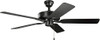 Kichler 52in. Basics Pro Patio Fan Satin Black 330015SBK