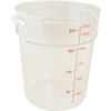 CONTAINER, 12-1/8RD,22 QT,CLR