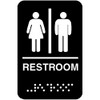 SIGN,MEN/WOMAN, BRAILLE, 6X9
