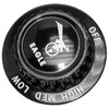 KNOB2 D, OFF-HI-MED-LO for Metal Masters - Part# 302095