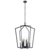 Kichler Abbotswell(TM) 12 Light Foyer Chandelier Black 43496BK