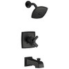 Delta Ashlyn Monitor 17 Series Tub and Shower Trim - Matte Black T17464BL