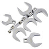 6 Pc 1/2 Dr Full Polish SAE Jumbo Crowfoot Wrench