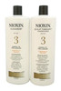 Nioxin U-HC-8398 System 3 Cleanser & Scalp Therapy Conditioner Duo 33.8 oz Shampoo & Conditioner Unisex