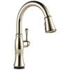 Delta 9197T-PN-PR-DST Delta Cassidy Single Handle Pulldown Kitchen with ToucH2O Technology - Lumicoat Polished Nickel