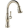 Delta 9197-PN-PR-DST Delta Cassidy Single Handle Pulldown Kitchen Faucet - Lumicoat Polished Nickel
