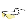 JACKSON SAFETY 138-50002 SG Series Safety Glasses, Amber/Polycarbonate/Anti-Scratch Lens, Black