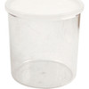 CROCK W/LID, PLST,2.7 QT,CLR