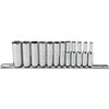 Proto B332856 Proto 12 Piece 6 Point 1/4" Drive Metric Socket Set