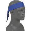 Ergodyne B567711 & #174 Chill-Its & #174 6700CT Evap. Cooling Bandana w/ Built-In Cooling Towel - Tie, Blue