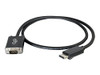 C2G 54332 6FT DISPLAYPORT&TRADE; MALE TO VGA MALE ACTIVE ADAPTER CABLE - BLACK (TAA COMPLI