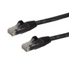 STARTECH.COM N6PATCH6INBK 6IN BLACK CAT6 ETHERNET CABLE DELIVERS MULTI GIGABIT 1/2.5/5GBPS & 10GBPS UP TO