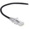 BLACK BOX C6APC28-BK-07 SLIM-NET CAT6A 28-AWG 500-MHZ STRANDED ETHERNET PATCH CABLE - UNSHIELDED, PVC, S
