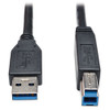 TRIPP LITE U322-006-BK 6FT USB 3.0 SUPERSPEED DEVICE CABLE 5 GBPS AB M/M BLACK 6FT