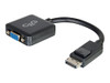 C2G 54323 8IN DISPLAYPORT&TRADE; MALE TO VGA FEMALE ACTIVE ADAPTER CONVERTER - BLACK (TAA