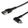 STARTECH.COM RUSBLTMM1MBR KEVLAR ARAMID FIBER SHELTERS DURABLE USB A TO LIGHTNING CABLE FROM BENDS   PULL