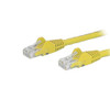 STARTECH.COM N6PATCH4YL 4FT YELLOW CAT6 ETHERNET CABLE DELIVERS MULTI GIGABIT 1/2.5/5GBPS & 10GBPS UP TO