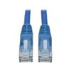 TRIPP LITE N201-007-BL50BP 7FT CAT6 GIGABIT SNAGLESS MOLDED PATCH CABLE RJ45 M/M BLUE 50 BULK PACK