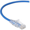 BLACK BOX C6PC28-BL-05 SLIM-NET CAT6 250-MHZ 28-AWG STRANDED ETHERNET PATCH CABLE - UNSHIELDED, PVC, SN