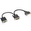 TRIPP LITE P564-06N-DV 6IN DVI DIGITAL Y SPLITTER CABLE DVI-I M TO DVI-D F AND HD15 F 6 IN
