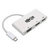 TRIPP LITE U444-06N-HVDPW USB-C TO HDMIDISPLAYPORTVGA ADAPTER - USB 3.1 GEN 1, THUNDERBOLT 3 COMPATIBLE, U