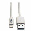 TRIPP LITE M100-006-WH 6FT LIGHTNING USB/SYNC CHARGE CABLE FOR APPLE IPHONE / IPAD WHITE 6 FT