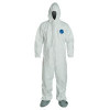 DUPONT 251-TY122S-3XL TYVEK COVERALL ZIP FT HDELASTIC WRIST & ANKLES