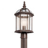 KICHLER 49187TZ Lighting Street Post Mount Light, Tannery Bronze