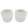 DURA FAUCET621-DFRKA CRYSTAL ACRYLIC KNOBS HOT/COLD