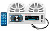 BOSS AUDIO SYSTEMS153-MCK632WB6 MARINE RECEIVER   SPEAKER PKG