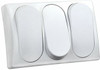 JR PRODUCTS342-13595 MOD. SPST ON/OFF TRIPLE SW WHT