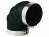TRIDENT HOSE606-TRL890SS TRI RUBBER 90D ELBOW/CLAMPS 8