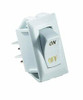 RV DESIGNER350-S265 SWITCH-ROCKR 10A WHT GOLD-TEXT