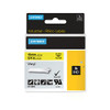 Dymo RNO18433 Industrial Labels for Industrial RhinoPro Label Makers, Black on Yellow, 3/4", 1 Roll ()