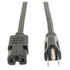 Tripp Lite P019-008 Heavy Duty Power Cord 16A14AWG 5-15P to C15 - Power cable (100-250 VAC) - NEMA 5-15 (M) - IEC 320 EN 60320 C15 (F) - 8 ft - molded - black by