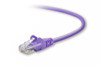 Belkin A3L791-05-PUR-S ponents 5ft Cat5e Snagless Patch Cable Utp Purple Pvc Jacket 24awg T568b 50 Micron