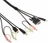 ATEN 2L7D02DH 6 USB HDMI TO DVI-D KVM CABLE WITH AUDIO