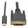 TRIPP LITE U444-003-D USB C TO DVI ADAPTER CABLE CONVERTER 1080P M/M THUNDERBOLT 3 COMPATIBLE, USB TYP