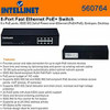 INTELLINET 560764 8 X POE PORTS, IEEE 802.3AT/AF POWER-OVER-ETHERNET (POE+/POE), ENDSPAN, DESKTOP