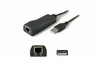 ADD-ON USB2NIC ADDON 20.00CM (8.00IN) USB 2.0 (A) MALE TO RJ-45 FEMALE BLACK ADAPTER CABLE