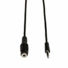 TRIPP LITE P311-006 6FT  MINI STEREO AUDIO EXTENSION CABLE SHIELDED 3.5MM M/F 6FT
